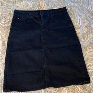 Be-girl basics black denim skirt